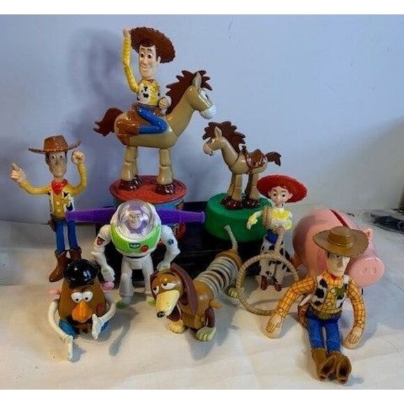Disney Pixar Toy Story Character Figure Set Buzz Lightyear Woody Jessie Slinky H - Picture 4 of 16